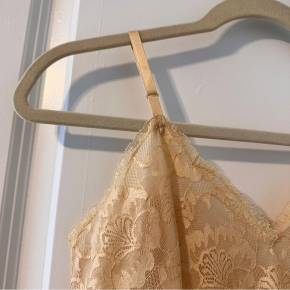Vintage Vanity Fair Chemise Slip Cream Brown Lingerie Women’s Size 32 S Romantic - Picture 3 of 16